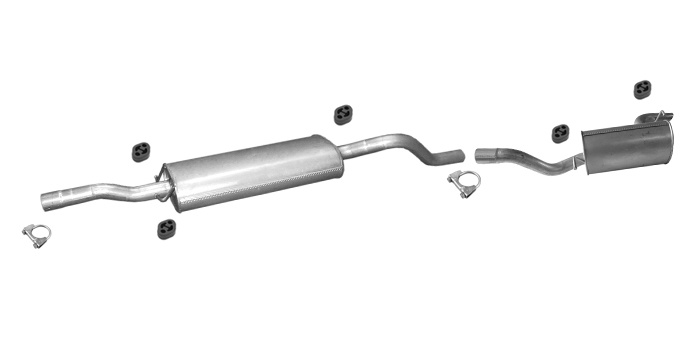 Auspuff für MERCEDES VITO (W639) 109 111 115 CDi SWB mit ESD Auspuffanlage