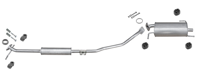 Auspuff OPEL AGILA B 1.0 / SUZUKI SPLASH 1.0 Auspuffanlage