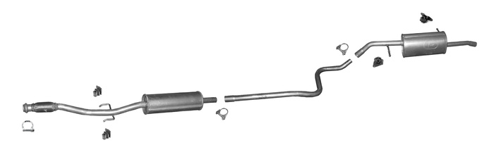 Auspuff für CITROEN C3 II 1.2 VTi 82 Auspuffanlage