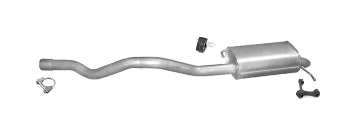 Endschalldämpfer für VW T6 TRANSPORTER VI 2.0 TDI / MULTIVAN SWB ab 2015 Auspuff