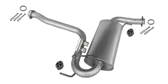 Mittelschalldämpfer für ALFA ROMEO GTV und SPIDER 1.8 2.0 und 3.0 Auspuff