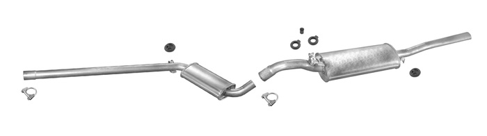 Auspuff für SEAT TOLEDO (1L2) 1.8 65PS 66PS 1.9 TD 75PS 1991-1997 Auspuffanlage