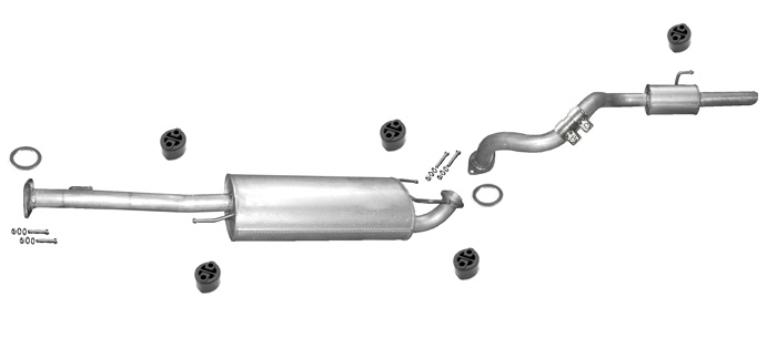 Auspuff TOYOTA LAND CRUISER (J12) 4.0 249PS Auspuffanlage