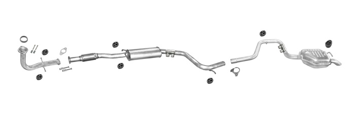 Auspuff FORD MONDEO MK1 1.8 TD Schrägheck Stufenheck +Rohr Auspuffanlage