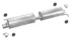 Mittelschalldämpfer FORD TRANSIT 2.0 DI 75/85 PS 2000-2006 Auspuff