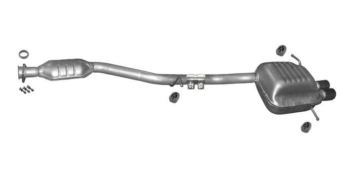 Auspuff für MERCEDES C-KLASSE (CL203) C180 C200 C230 Kompressor Auspuffanlage