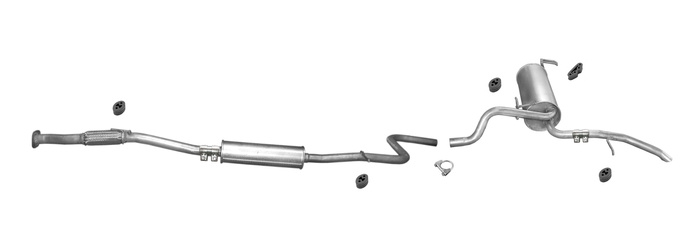 Auspuff für FIAT ALBEA 1.6 Auspuffanlage