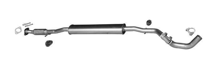 Mittelschalldämpfer für FIAT 500 (Auch Cabrio) / PANDA 1.4i 16V Auspuff