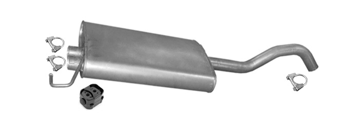 Mittelschalldämpfer für MERCEDES ML 350 W163 3.7 235 / 245PS 2002-2005 Auspuff