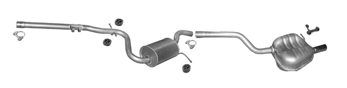 Auspuff für VW JETTA IV 1.2 TSI / GOLF VI 1.2 TSI Kombi  Auspuffanlage