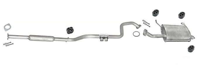 Auspuff NISSAN PRIMERA (P11) 1.6 90/99PS 1996-2002 Auspuffanlage