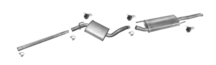 Auspuff für VOLKSWAGEN VENTO 1.9 D 65PS 1994-1998 Auspuffanlage