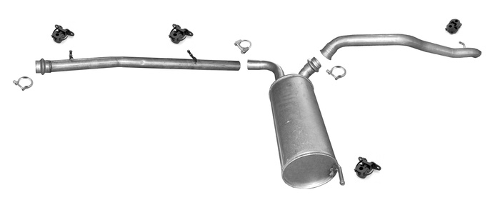 Auspuff für PEUGEOT EXPERT II 2.0 HDi 120 140 SWB für mit DPF auch TEPEE