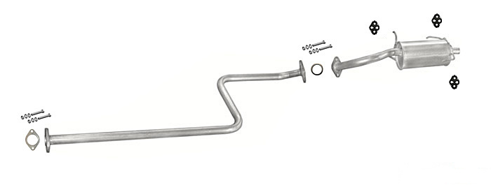 Auspuff NISSAN MICRA II (K11) 1.0 1.3 1992-2000 Auspuffanlage