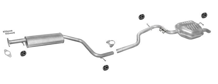 Auspuff FORD MONDEO MK3 1.8 2.0 Stufenheck Schrägheck Auspuffanlage