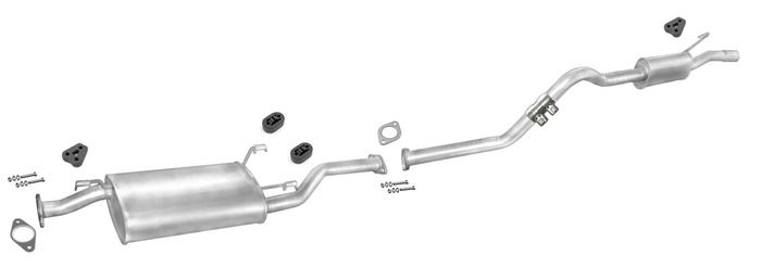 Auspuff HYUNDAI H-1 H200 2.5 TD LWB 1997-2001 Auspuffanlage