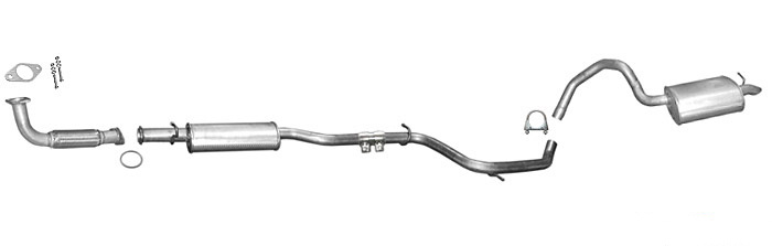 Auspuff JAGUAR X-TYPE 2.0 D Kombi +Rohr Vorne Auspuffanlage