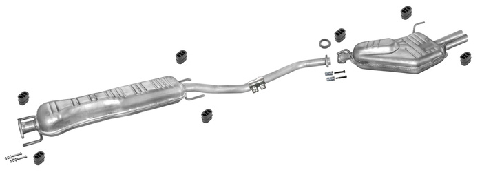 Auspuff OPEL VECTRA B 2.5 2.6 V6 Auspuffanlage