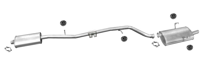Auspuff PEUGEOT 406 1.8 116PS Stufenheck 2001-2003 Auspuffanlage
