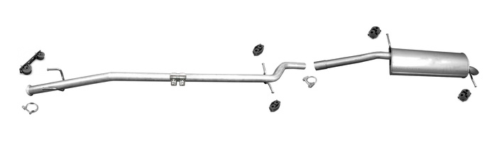 Auspuff für CITROEN C5 II 1.6 HDi 109PS ab 08.2004 auch Kasten Auspuffanlage