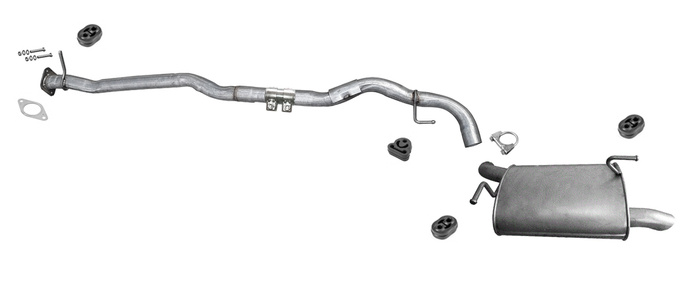Auspuff für NISSAN X-TRAIL II (T31) 2.0 dCi 2WD 4WD Auspuffanlage