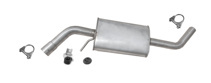 EDELSTAHL Mittelschalldämpfer für VOLKSWAGEN T4 2.5 TDI SWB-Kurz 96-03 Auspuff