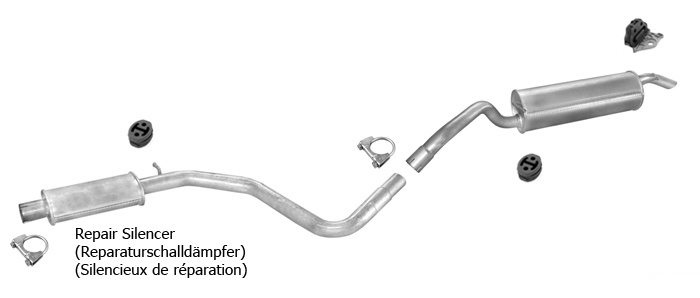 Auspuff FIAT STILO 1.9 D JTD MJT Multi Wagon Kombi 2002-2007 Auspuffanlage