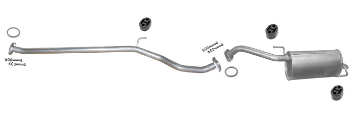 Auspuff NISSAN MICRA III (K12) 1.5 DCI 65PS 2003-04.2005 Auspuffanlage