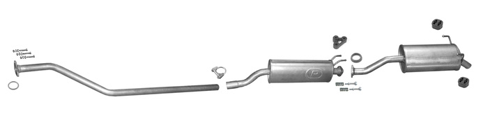 Auspuff HONDA CIVIC VII 1.4 1.6 Schrägheck 5-Türen 2001-2005 Auspuffanlage