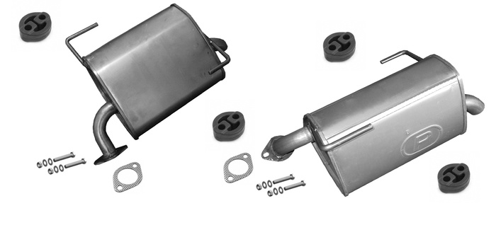 2x Endschalldämpfer für SUBARU LEGACY V / OUTBACK 3.6 260PS AWD  Auspuff Endtopf