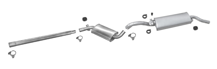 Auspuff für VOLKSWAGEN GOLF II 1.6 1985-1992 Auspuffanlage