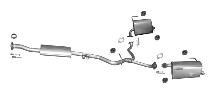 Auspuff für SUBARU LEGACY V / OUTBACK 3.6 260PS AWD 2009-2014 Auspuffanlage