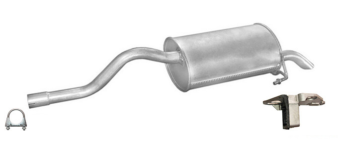 Endschalldämpfer RENAULT CLIO II 1.5 dCi 1.9 dTi Auspuff Endtopf