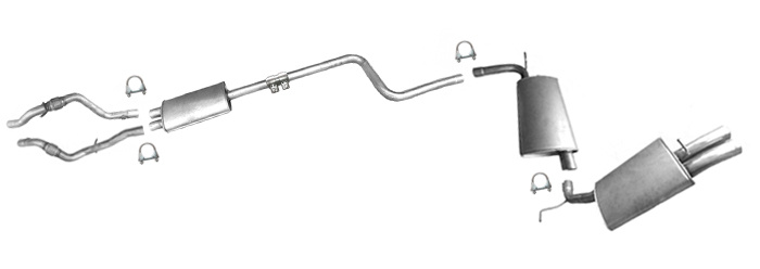 Auspuff für CHRYSLER 300M 3.5 Auspuffanlage