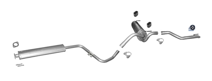 Auspuff für CHEVROLET CRUZE (J308) (J300) 1.6 ab 2009 Auspuffanlage
