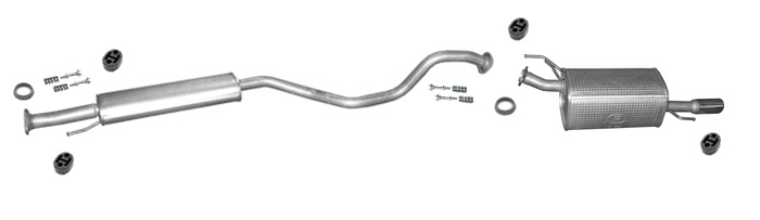 Auspuff für NISSAN JUKE (F15) 1.6 Auspuffanlage