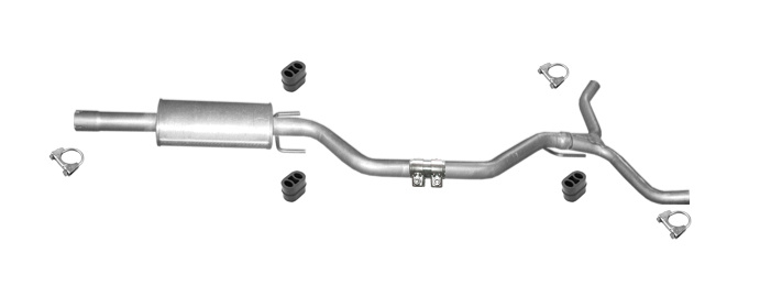 Mittelschalldämpfer für OPEL VECTRA C 2.2 / 3.2i Schrägheck / Stufenheck Auspuff