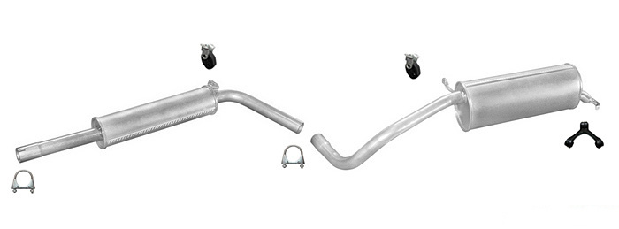 Auspuff SEAT IBIZA III (6L) 1.9 SDI TDI 64/100PS Auspuffanlage