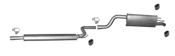 Auspuff für OPEL MERIVA B 1.4 T Auspuffanlage