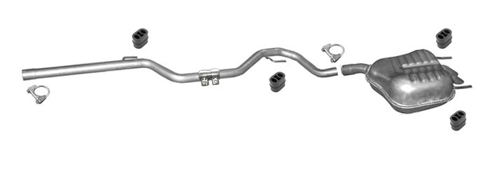 Auspuff für SAAB 9-3 1.9TiD Stufenheck, Cabrio, Kombi für mit DPF Auspuffanlage