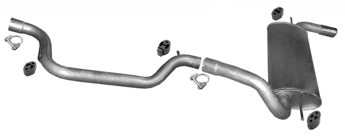 Auspuff für FORD FOCUS III 2.0 TDCi 2011-2016 Schrägheck Auspuffanlage