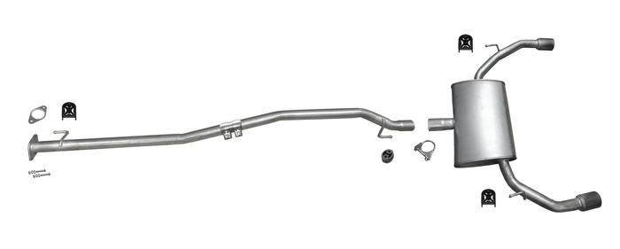 Auspuff für ALFA ROMEO GIULIETTA (940) 2.0 JTDM 2010-2018 Auspuffanlage