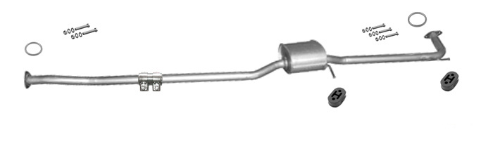 Mittelschalldämpfer HONDA ACCORD VI 1.6 1.8 2.0 2.3 1998-2002 Auspuff