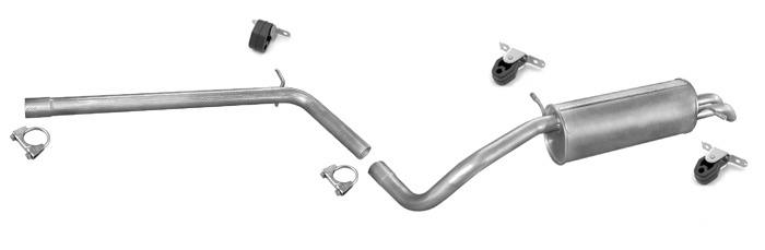 Auspuff SKODA FABIA 1.9 TDI Kombi 2003-2010 Auspuffanlage