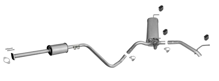 Auspuff für OPEL ASTRA J 1.4 87/101PS Schrägheck / GTC Auspuffanlage