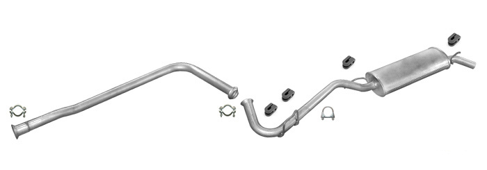 Auspuff RENAULT CLIO I 1.2 54PS Motor: C3G Auspuffanlage