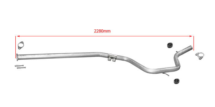 Hosenrohr FORD GALAXY MONDEO IV S-MAX 1.8 TDCi 2.0 TDCi ab 2006 Auspuff