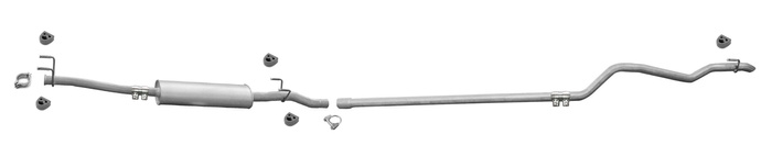 Auspuff für MERCEDES SPRINTER (906) 311 313 315 316 CDi XLWB 4325mm für ohne DPF