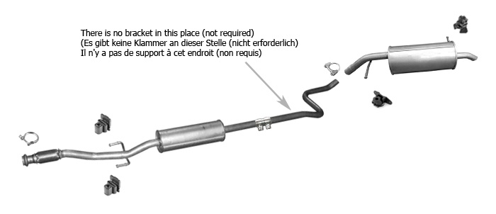 Auspuff für CITROEN C3 PICASSO 1.4 1.6 VTi Auspuffanlage