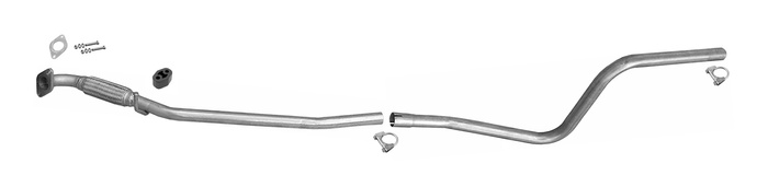 Mittelrohr für FORD FIESTA Mk V Schrägheck, Van / FUSION 1.3 8V 60, 69PS Kombi